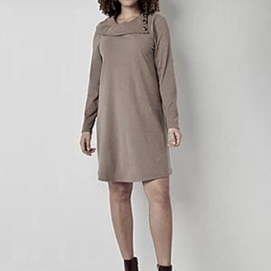 [Plus Size] Alyx Women Tan Long Sleeve Shift Dress size 2X